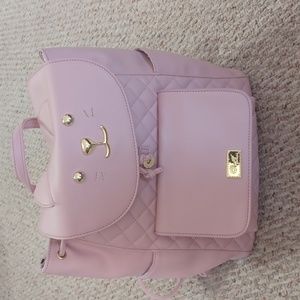 Betsey johnson light pink cat backpack, new condition, no tears, no stains